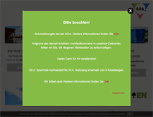 Tablet Screenshot of goa-online.de